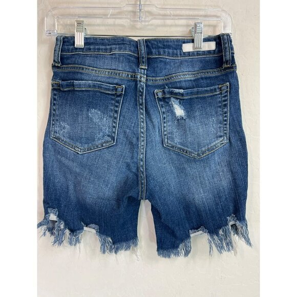 Cello Sz 3 Destructed Jean Shorts Medium Wash - Picture 4 of 8